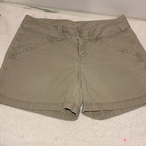 North Face khaki shorts size 14 hiking outdoor women’s